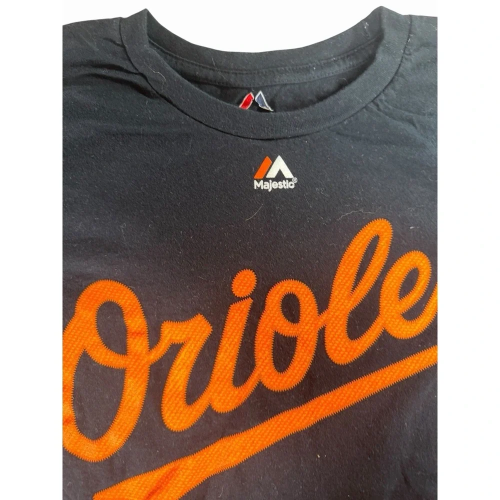 Davis #19 Kids XL  Majestic Baltimore Orioles Black T-Shirt
